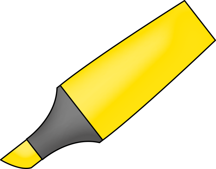 Yellow Highlighter Illustration 
